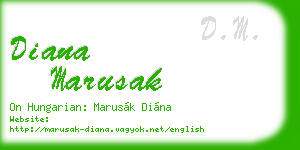 diana marusak business card